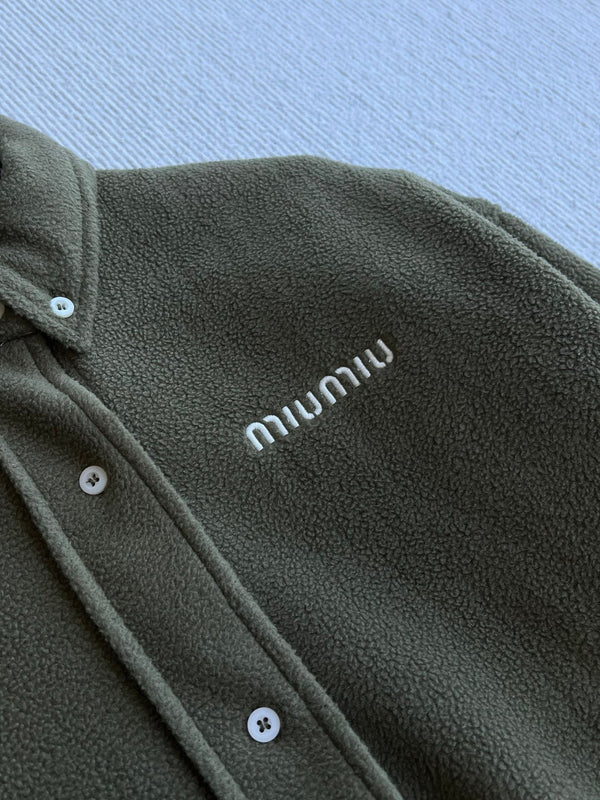 Miu 26FW Fleece Blouson Jacket Polyester 439725