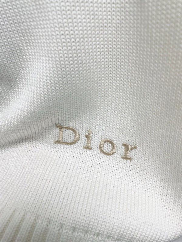 CD 26FW V-Neck Logo-Embroidered Knit Cardigan Wool 440380