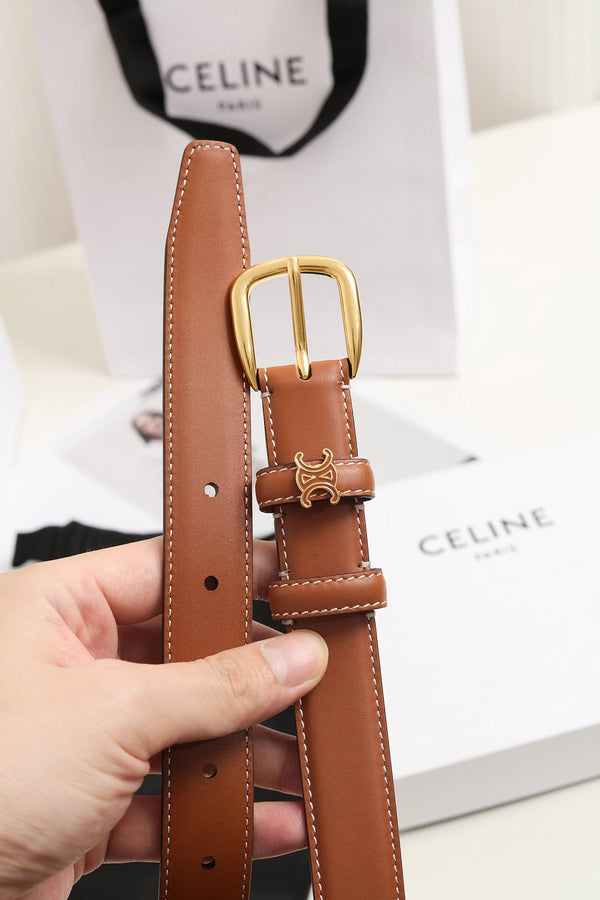 CE 26FW Vivienne Belt 25mm Leather 219233