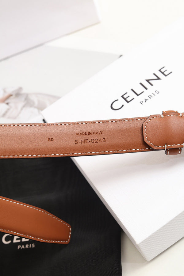CE 26FW Vivienne Belt 25mm Leather 219233