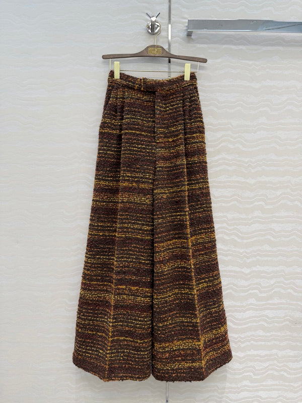 LP 26FW Tweed Coat and Wide-Leg Trousers Set Multicolor Wool Tweed 441007