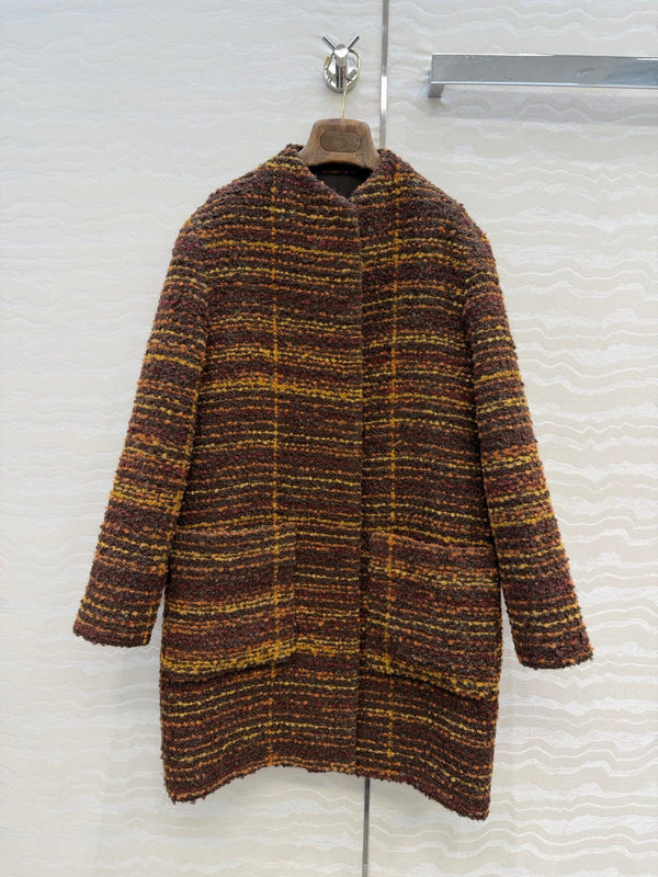 LP 26FW Tweed Coat and Wide-Leg Trousers Set Multicolor Wool Tweed 441007