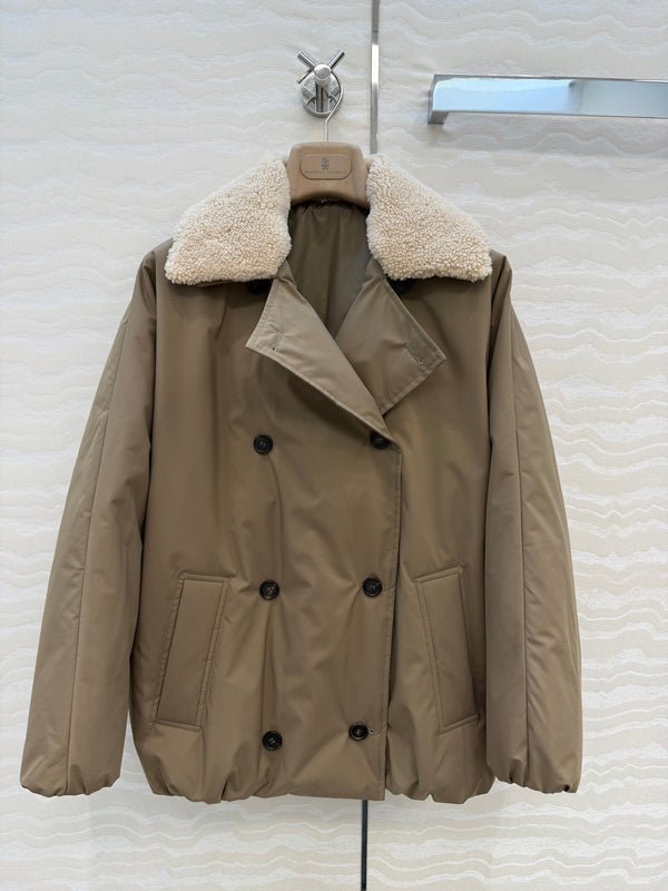 BC 26FW Shearling-Collar Down Jacket Polyester 440963