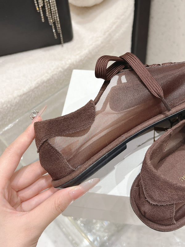 TR Clement Sneakers Medium Calfskin Suede Mesh 178910