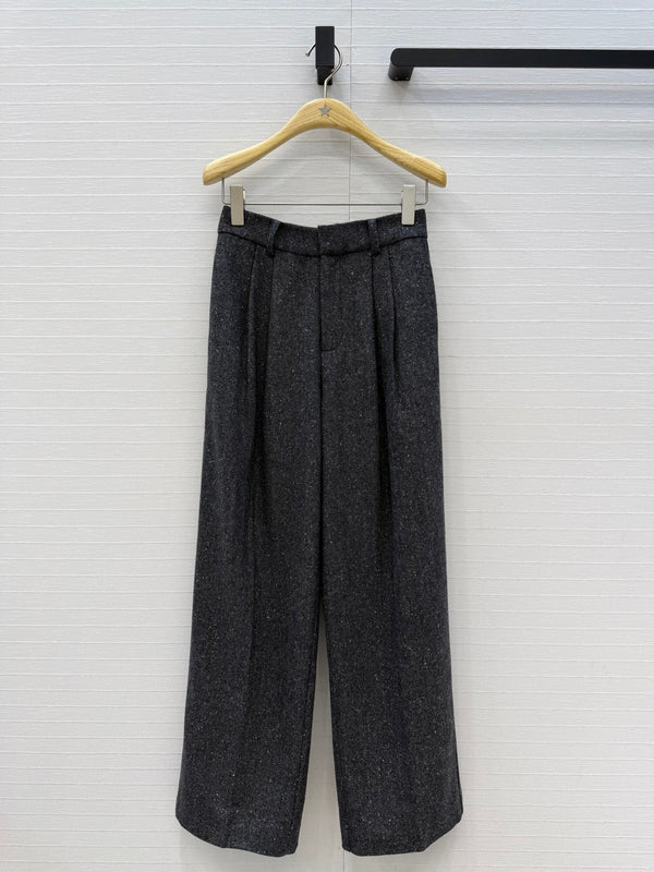 CD 26S Blazer + Wide-Leg Trousers Set Gray 443373