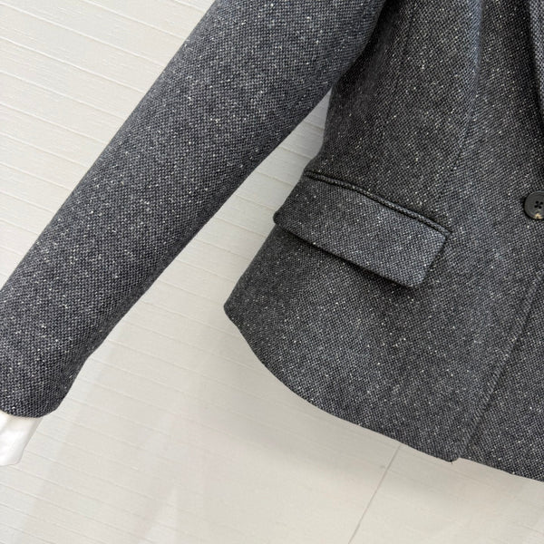 CD 26S Blazer + Wide-Leg Trousers Set Gray 443373