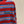 Miu Striped Knit Cardigan Round Neck Button-Front Red Blue Wool 313352