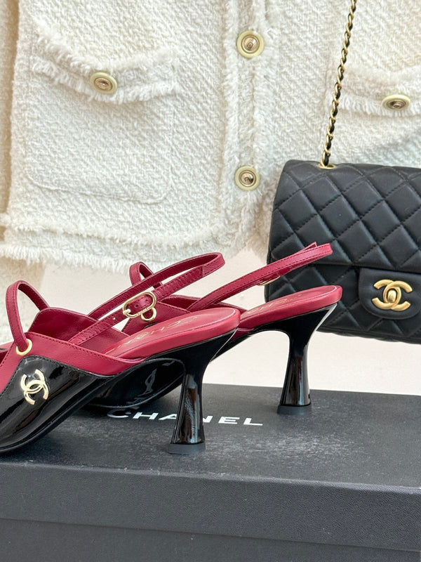 CC 2026 Two-Tone Slingback 70mm Leather 671568