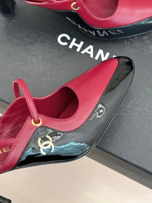 CC 2026 Two-Tone Slingback 70mm Leather 671568