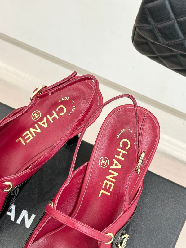 CC 2026 Two-Tone Slingback 70mm Leather 671568