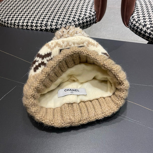 CC 26FW Knit Beanie Earflap Hat Wool 551970
