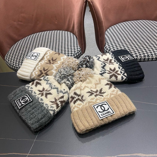 CC 26FW Knit Beanie Earflap Hat Wool 551970