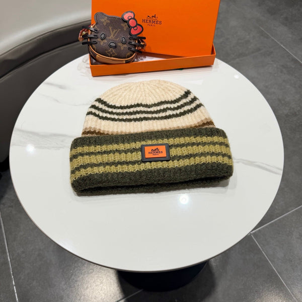 HM Hat Striped Knit Beanie 477434