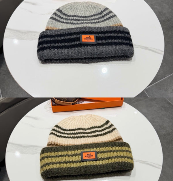 HM Hat Striped Knit Beanie 477434