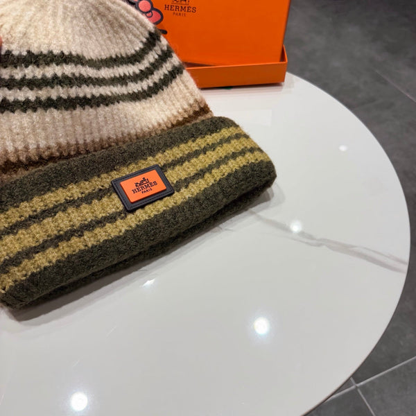HM Hat Striped Knit Beanie 477434