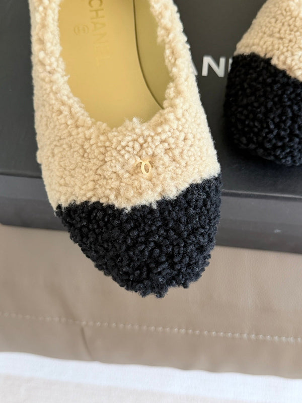 CC 26ss Ballet Flats Shearling 194750