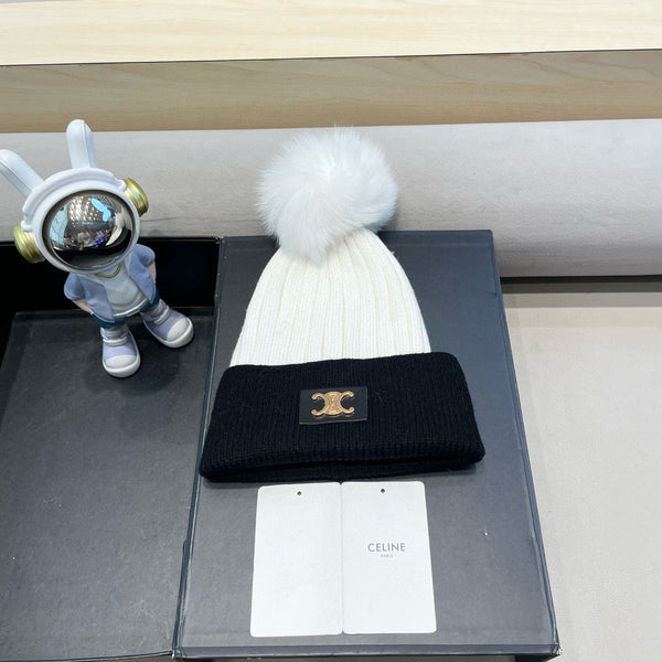 CE 26FW Colorblock Beanie Hat Knit 563799