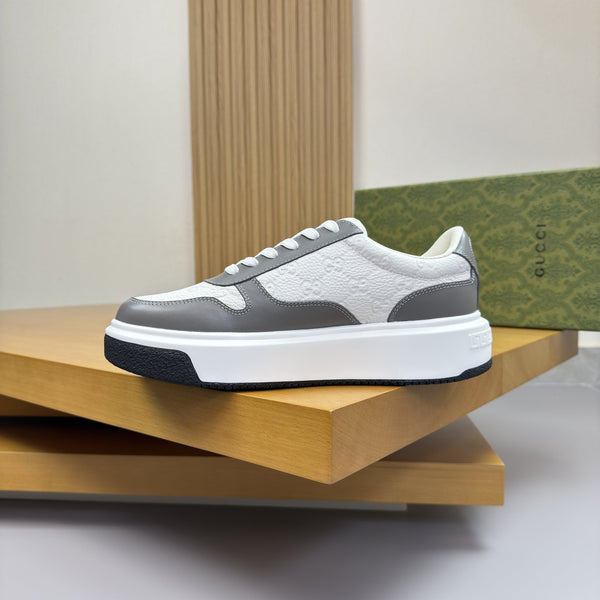 GG SNEAKER WHITE GREY NAPPA LEATHER 194551