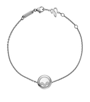 BRACELET HAPPY HEART ARGENT 3 DIAMANTS