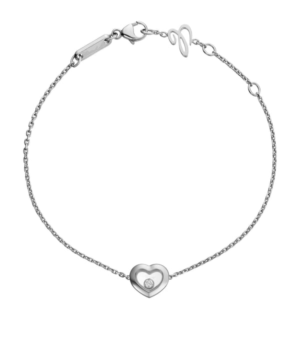BRACELET HAPPY HEART ARGENT 1 DIAMANT