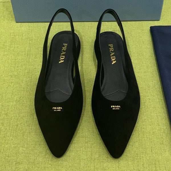 Prad 2026 Pointed Toe Flats Suede 148644