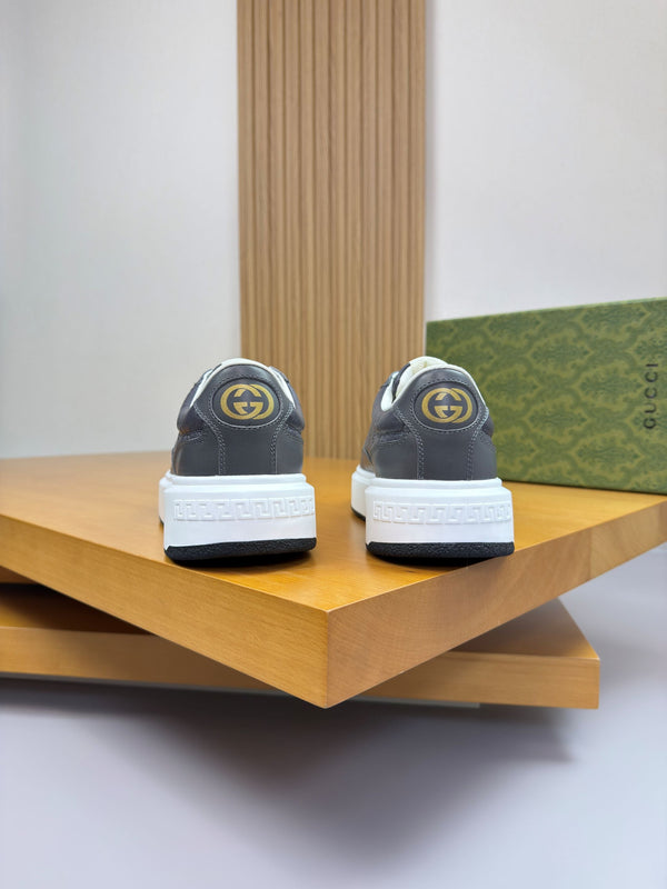 GG SNEAKER GREY NAPPA LEATHER 194555