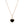 HAPPY HEART ONYX NECKLACE PINK GOLD DIAMOND
