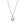 HAPPY PEDANT SILVER 3 DIAMOND NECKLACE