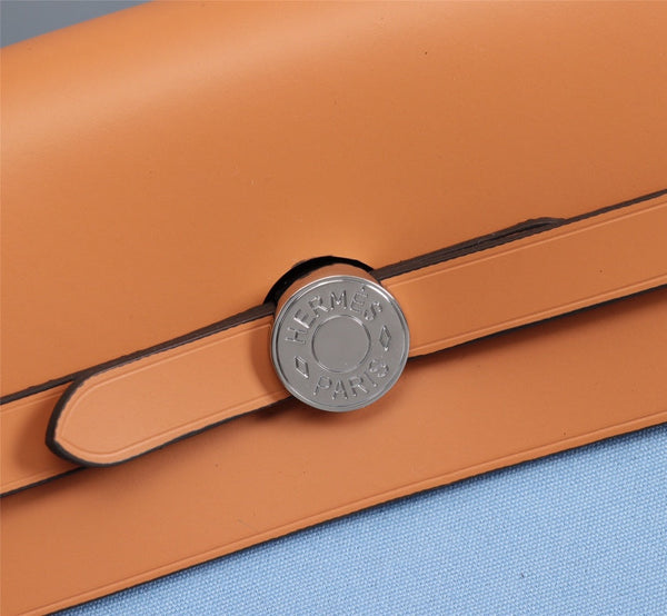 HM HERBAG ZIP 31 TELA CIELO E BRONZO