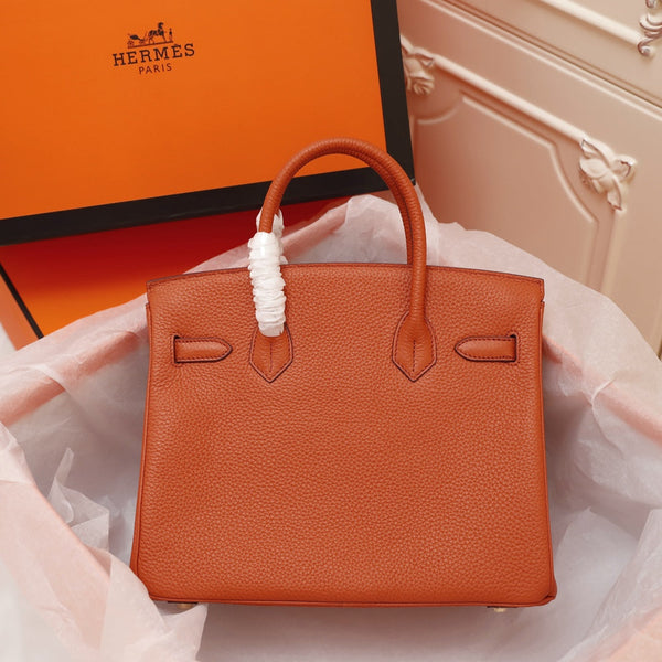 HM BIRKIN BAG 25 FIRE TOGO GOLD HARDWARE
