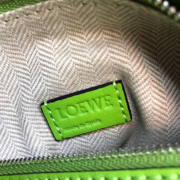 BORSA LOE MINI 18 PUZZLE IN PELLE DI VITELLO VERDE SMERALDO