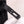 HM KELLY MINI 19.5 BLACK CROCODILE EMBOSSED CALFSKIN SILVER HARDWARE