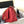 19 FLAP BAG 26 RED LAMBSKIN GOLD HARDWARE