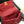 19 FLAP BAG 26 RED LAMBSKIN GOLD HARDWARE