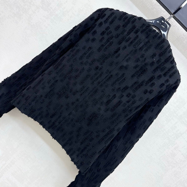 CC 26B Textured Wool Jacket Black Wool 444361