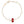 HAPPY HEART CARNELIAN BRACELET PINK GOLD DIAMOND