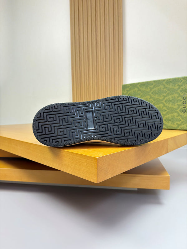 GG SNEAKER WHITE BROWN NAPPA LEATHER 194552