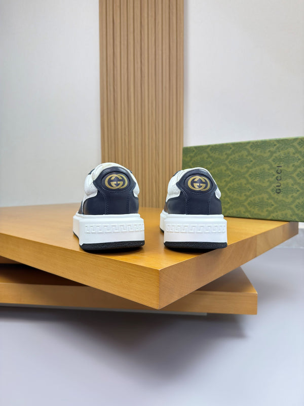 GG SNEAKER WHITE BLACK NAPPA LEATHER 194554