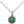 STERLING SILVER NEW DOUBLE G LOGO SERPENT MALACHITE PENDANT NECKLACE