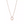LOCK SMALL PENDANT PINK DIAMOND PINK GOLD NECKLACE