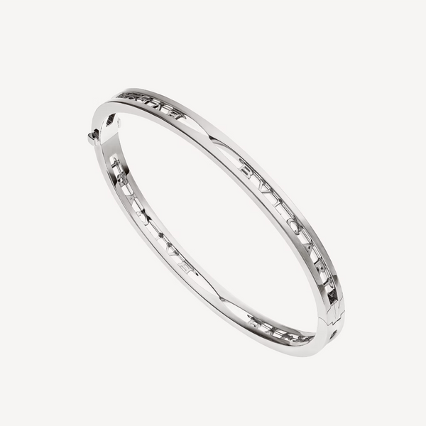 BRACCIALE IN ARGENTO CON LOGO A SPIRALE ZERO 1
