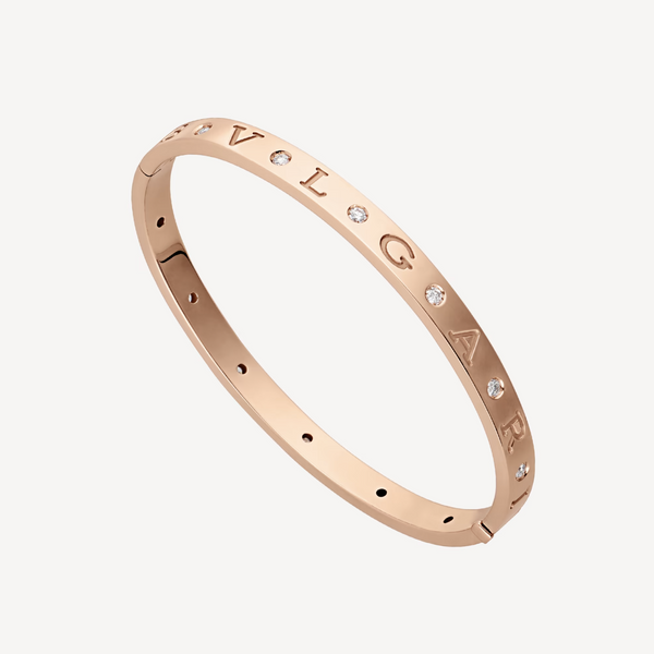 BRACCIALE ZERO 1 IN ORO ROSA CON 12 DIAMANTI