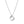 T CIRCLE PENDENT SILVER NECKLACE