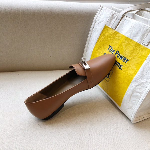 HM Pegase Ballerina Flats Brown Leather 546204