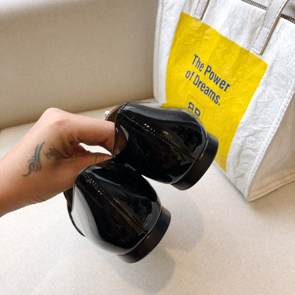 HM Pegase Ballerina Flats Black Patent Leather 546212