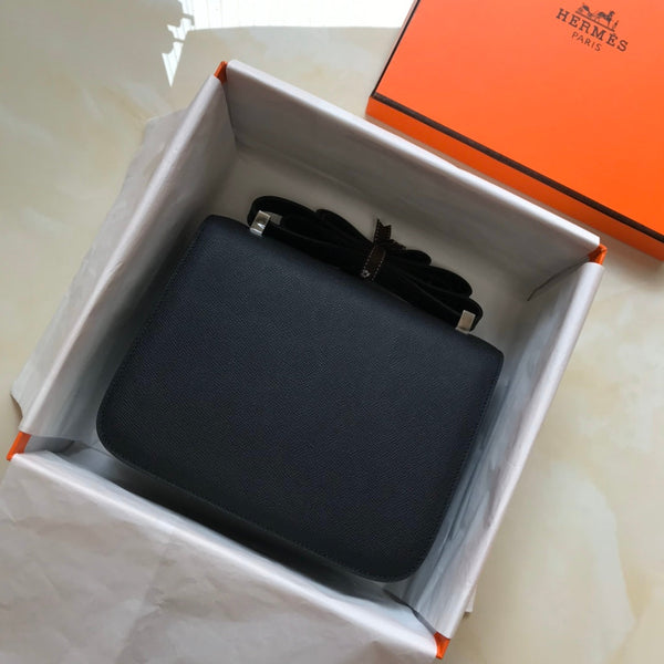 CONSTANCE 18 NERO EPSOM ARGENTO HARDWARE