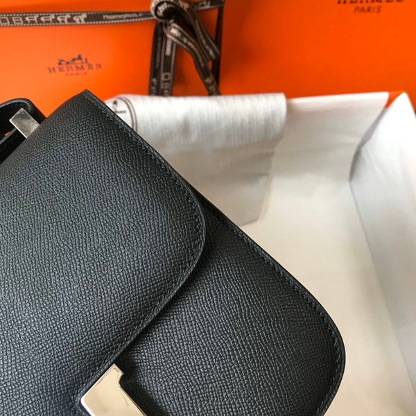 CONSTANCE 18 NERO EPSOM ARGENTO HARDWARE