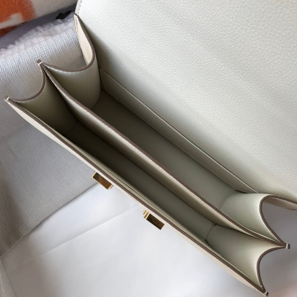 CONSTANCE 18 BIANCO EPSOM ORO HARDWARE