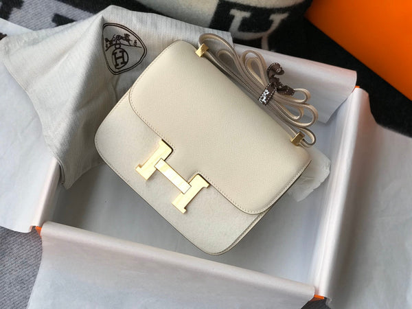 CONSTANCE 18 BIANCO EPSOM ORO HARDWARE