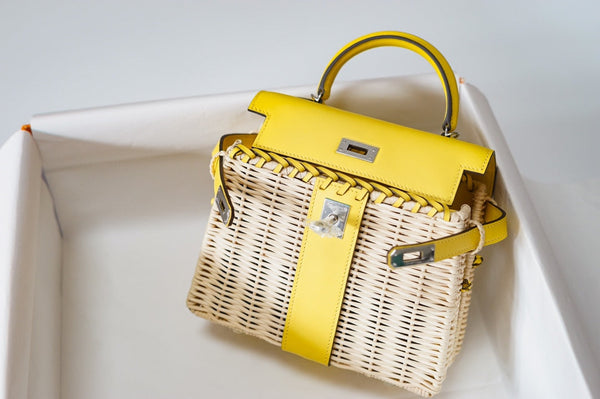 HM Kelly 20 Picnic Kelly Giallo Bambù e Rattan